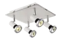 XZIBIT  spot 4xGU10 5W LED incl. blanc/chromé