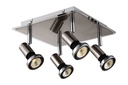 XZIBIT spot 4xGU10 5W LED incl.satin chroom/chroom
