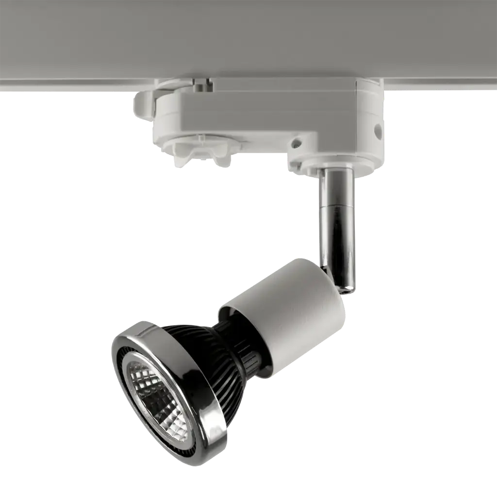 ROBUS Track spot 1xGU10 satin wit (3F)