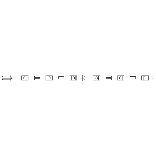 LED Strip per 10cm 12VDC 14,4W/m 1350lm/m WW IP20