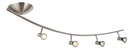 XZIBIT boog 4x GU10 5W LED satin chroom/chroom