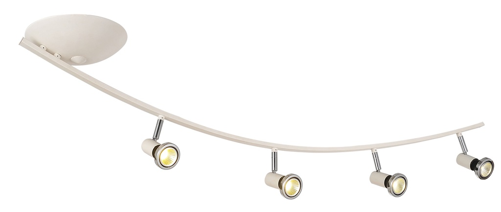 XZIBIT boog 4x GU10 5W LED wit/chroom
