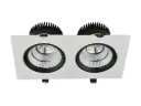 PARNA spot downlight square 2x10,5WLED/3000K/400mA 1500LM