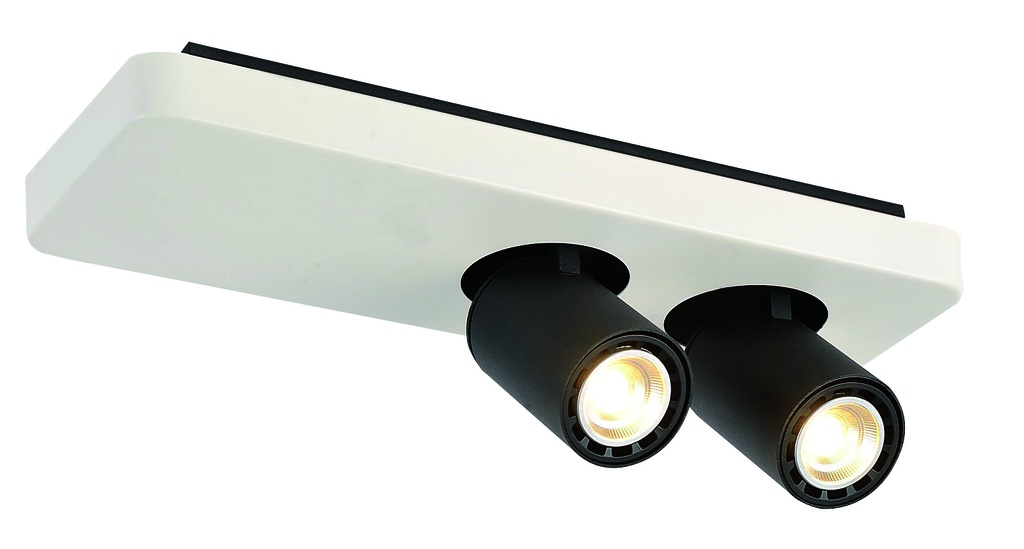 Nysit 2L B/W/B 2x4,5W GU10 dimmable LED incl.