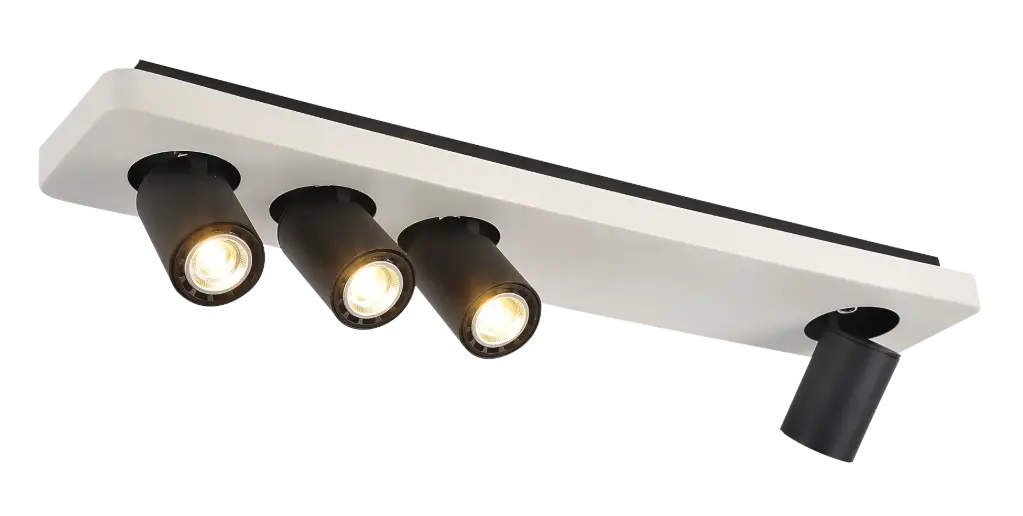 Nysit 4L B/W/B 4x4,5W GU10 dimmable LED incl.