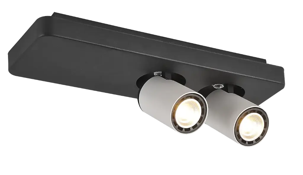 Nysit 2L B/B/W 2x 4.5 W GU10 Dimmable LED incl.