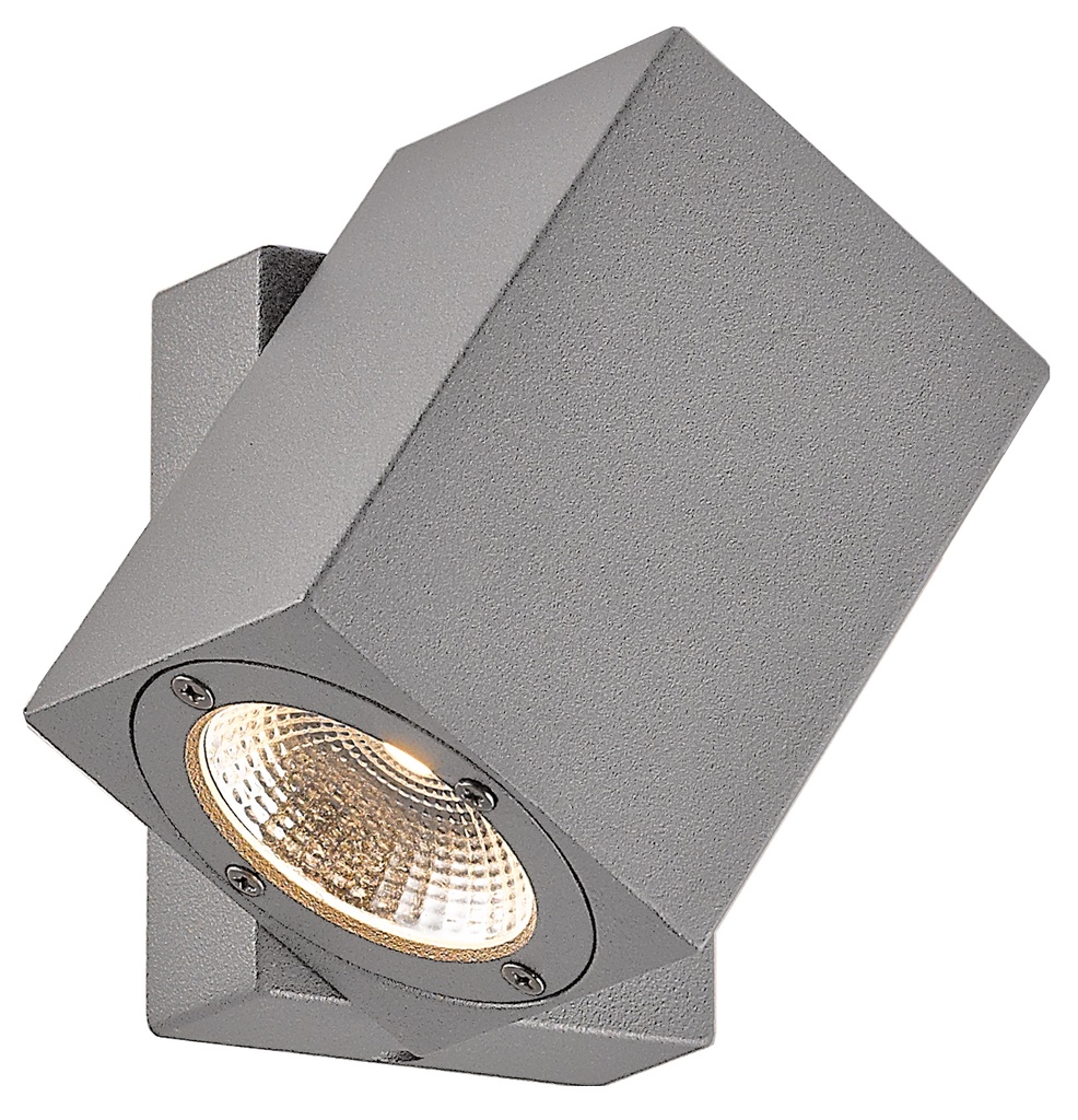 TOROX spot IP54 1x7w LED WW mat zilver