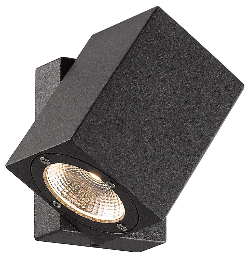 TOROX spot IP54 1x7w LED WW donker grijs