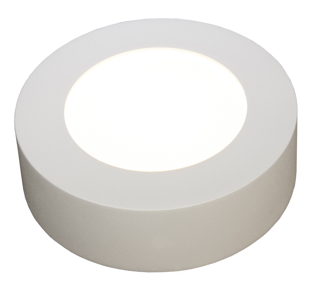 FLUKE LED plafonnier rond Wit 6W 3000K Ø12cm