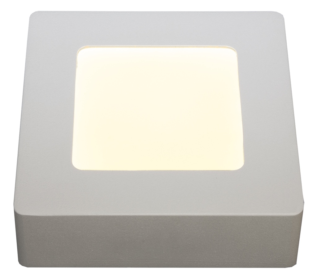 FLUKE LED plafonnier vierkant Wit 6W 3000K 12cm