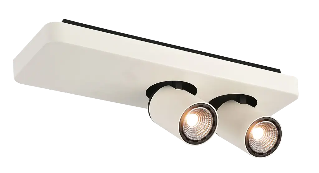 Nysit 2L B/W/W 2x4,5W GU10 dimmable LED incl.