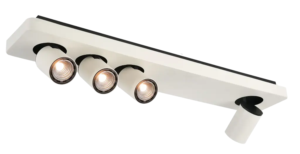 Nysit 4L B/W/W 4x4,5W GU10 dimmable LED incl.