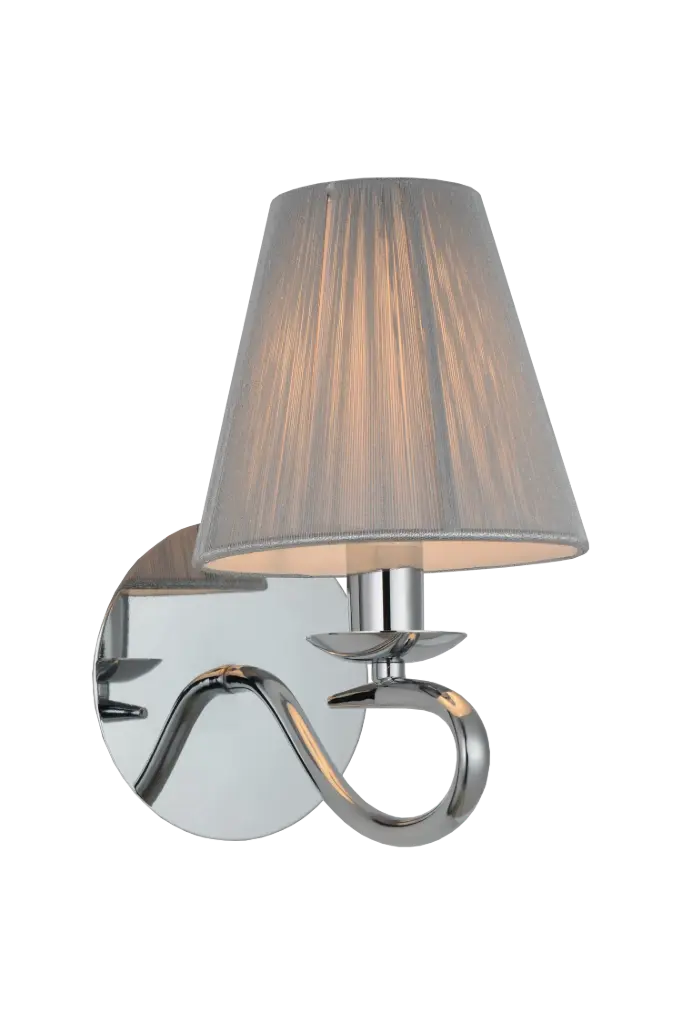 MODIKA Wall lamp 1x E14 Chrome/White shade