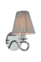 MODIKA Wall lamp 1x E14 Chrome/White shade