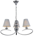MODIKA luster 3x E14 Chroom/witte kap