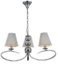 MODIKA pendant 3x E14 Chrome/White shade
