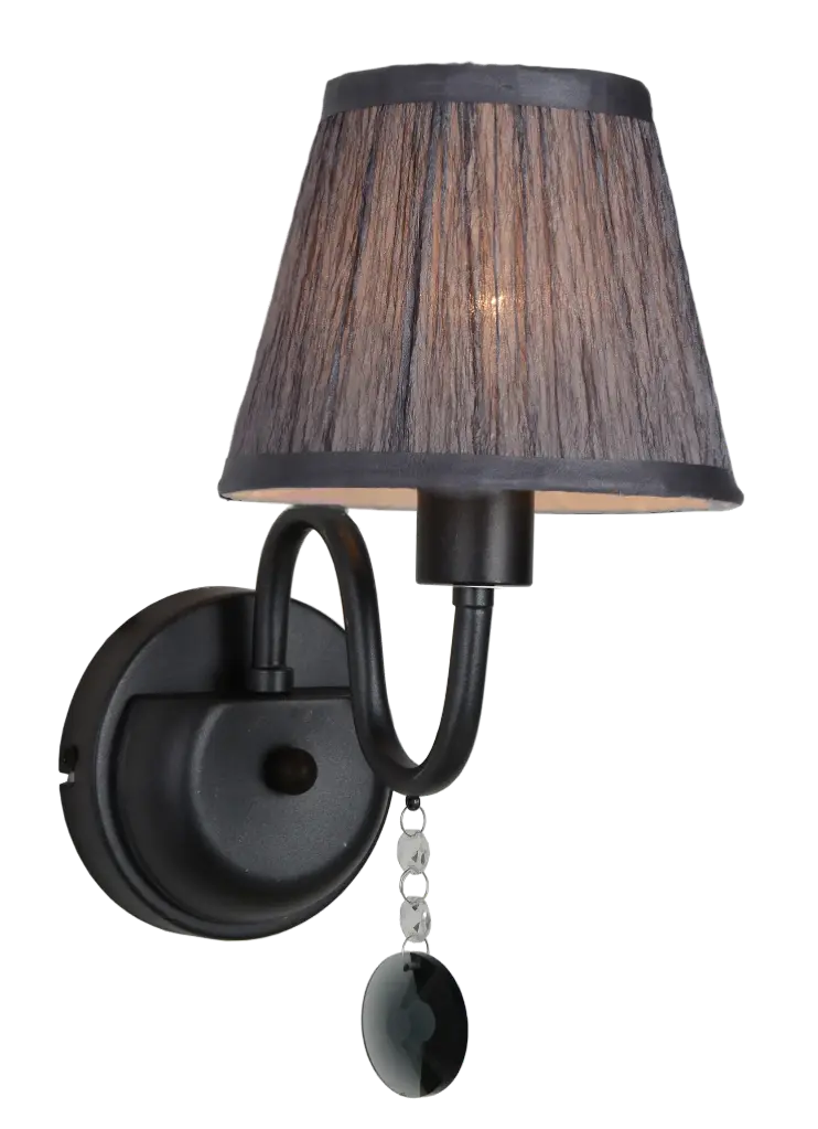 NEROLA Wandlicht 1xE14 / grijs kapje