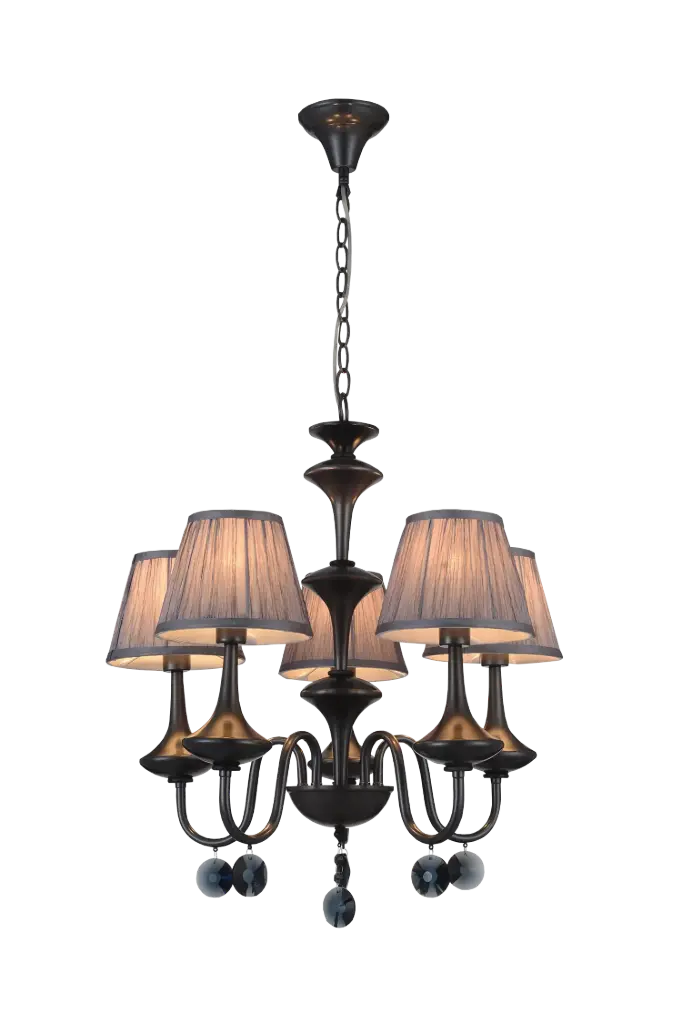 NEROLA pendant 5x E14 / grey shades