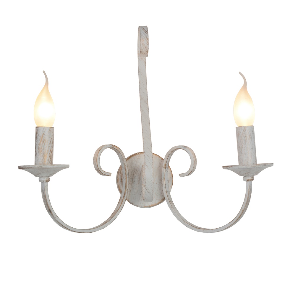 MARQUIS Wandlicht 2xE14 antiek wit