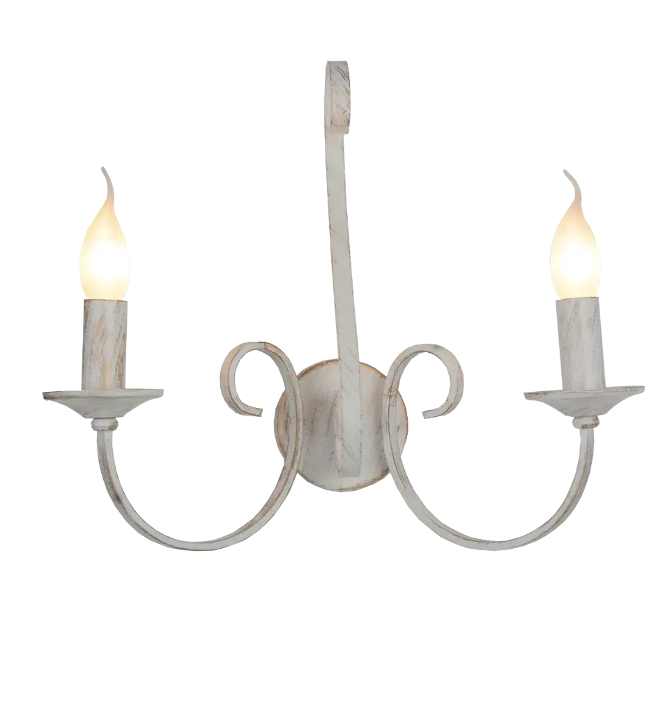 MARQUIS Wandlicht 2xE14 antiek wit