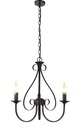 MARQUIS luster 3x E14 antiek zwart