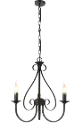 MARQUIS luster 3x E14 antiek zwart
