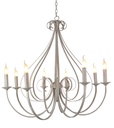 MARQUIS luster 8x E14 antiek wit