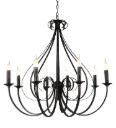 MARQUIS luster 8x E14 antiek zwart