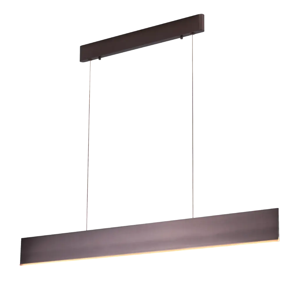 PURE LED pendel lang 120cm 26W brons