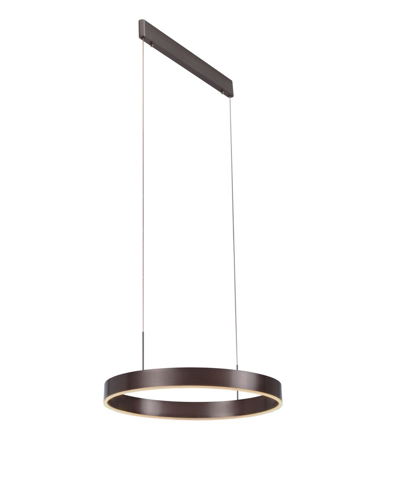 PURE LED pendel rond D60 22W brons