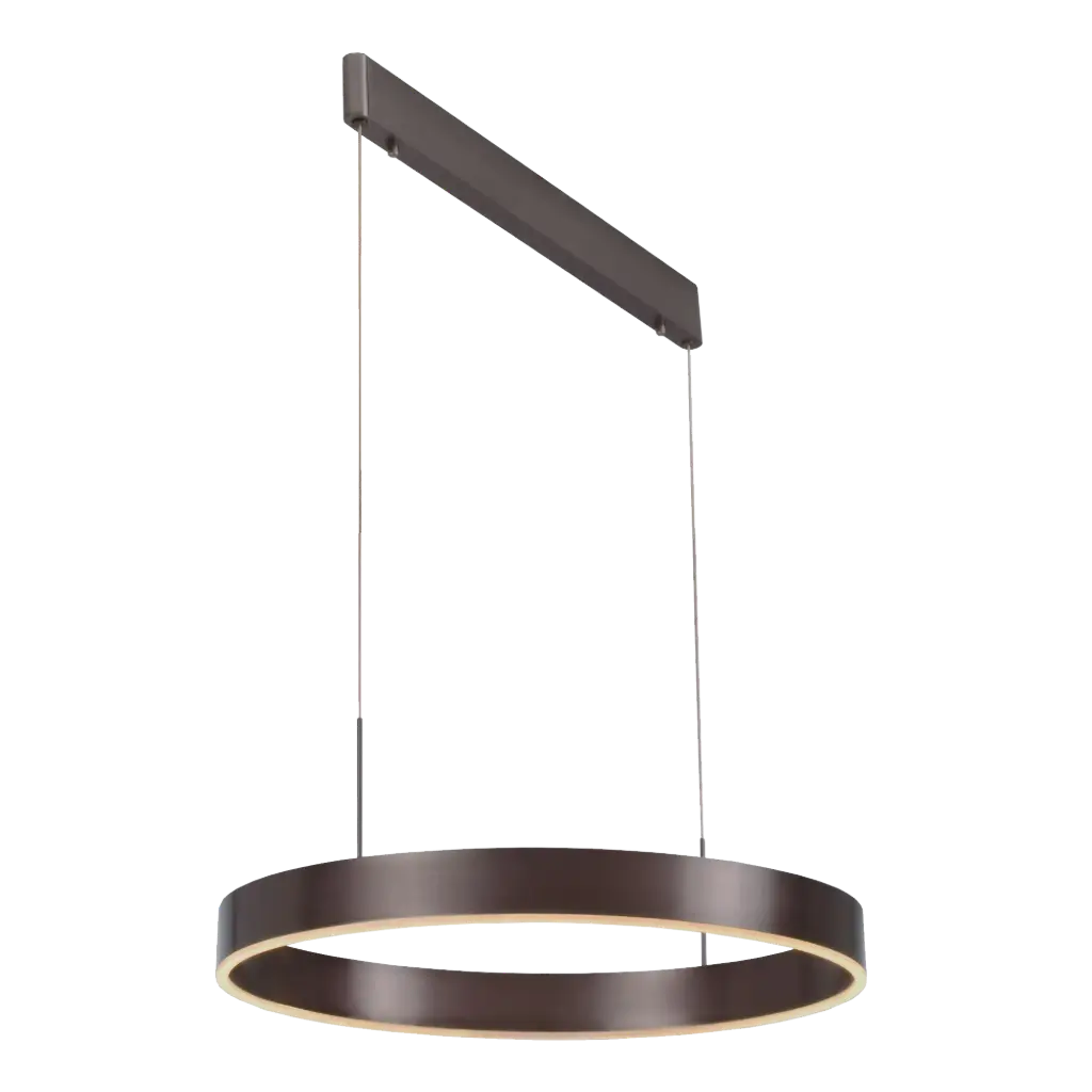 PURE LED pendel rond D60 22W brons