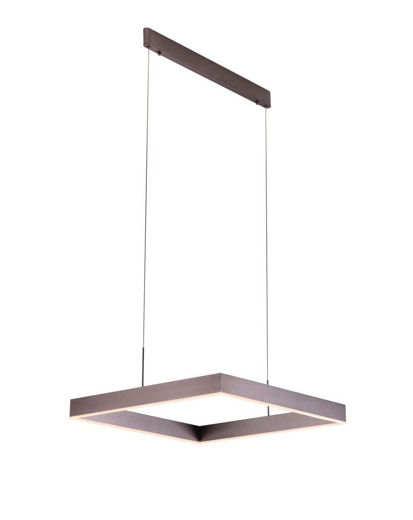 PURE LED pendel vierkant 31W brons