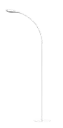 ZONIC vloerlamp wit power LED SMD 5,5W/660lm