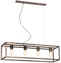KAGO ruggine pendule rectangle 4xE27 max 60W