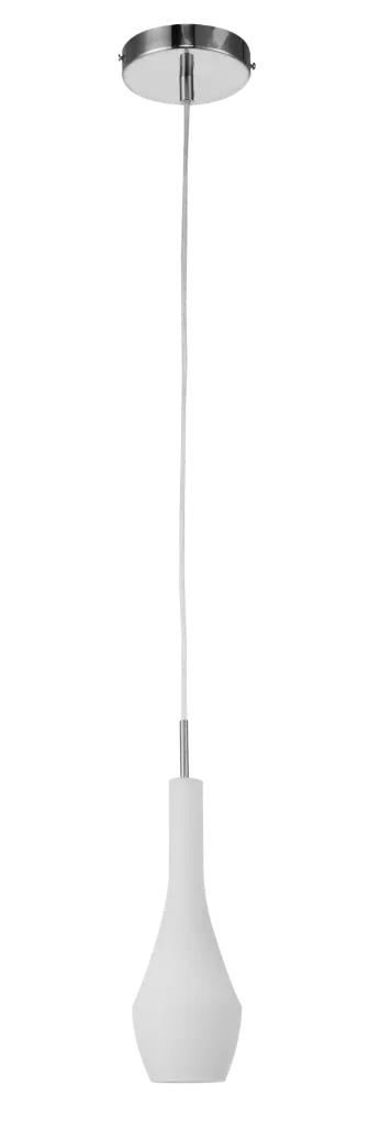 BOTELO pendant 1xE27 nickle/milk white glas