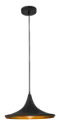 IDRIS suspension 1xE27 noir/or