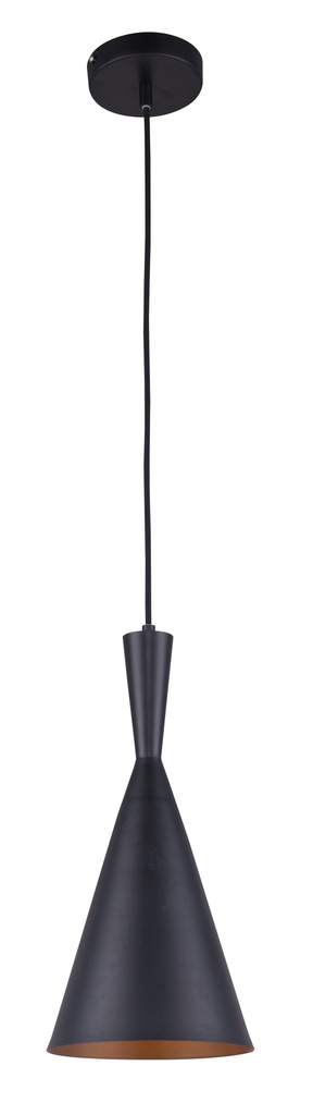 OSHA pendel 1xE27 zwart/goud