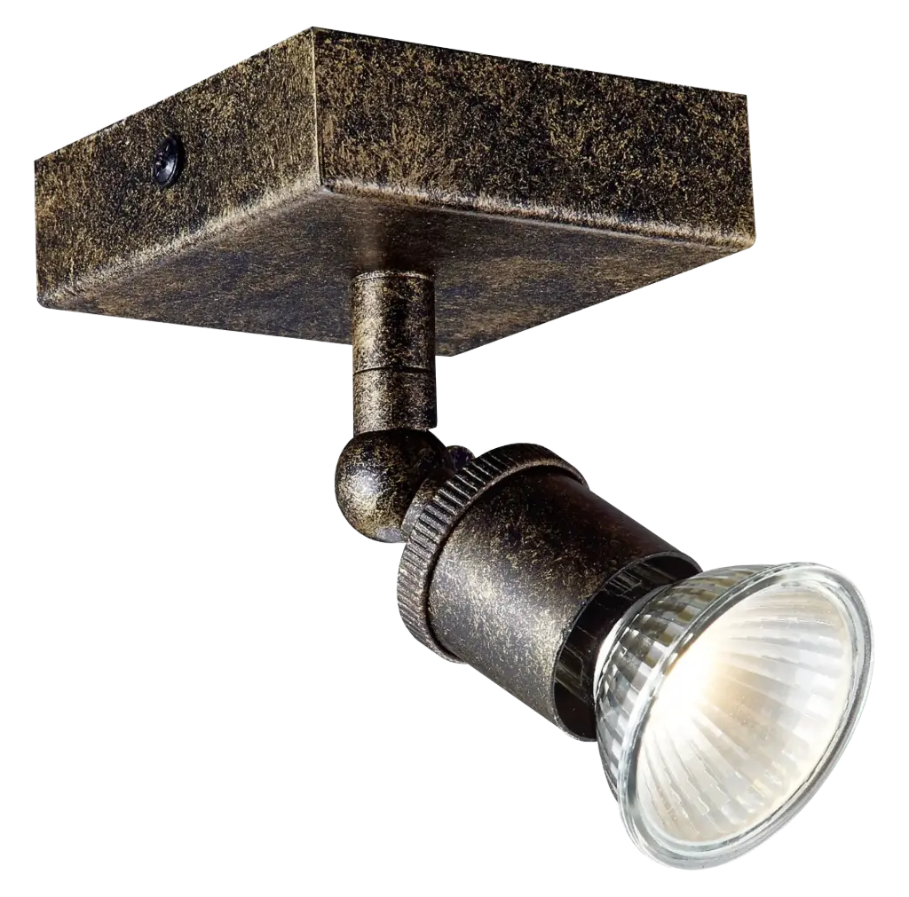 STUGA square 1xGU10 glazen dimbare 5W LED incl.
