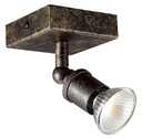 STUGA square 1xGU10 glazen dimbare 5W LED incl.