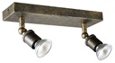 STUGA square 2xGU10 glazen dimbare 5W LED incl.