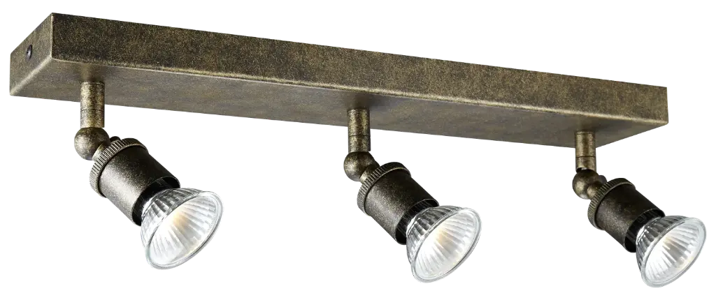 STUGA square 3xGU10 glazen dimbare 5W LED incl.