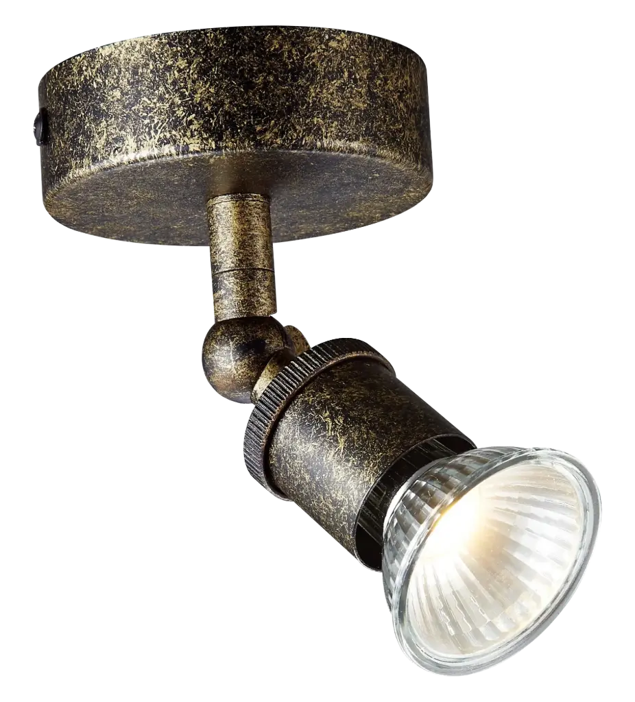 STUGA round 1xGU10 glazen dimbare 5W LED incl.