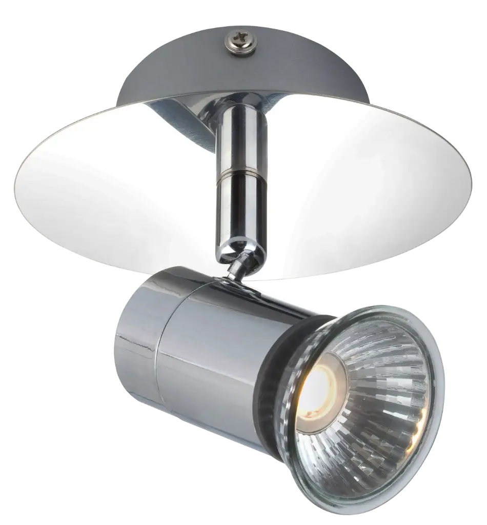 RIVERA 1L GU10 5W LED dimmable shiny chrom IP44