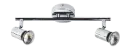 RIVERA 2xGU10 5W dimbare LED Chroom IP44