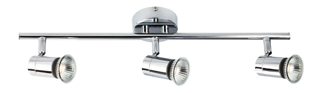 RIVERA balk 3xGU10 5W dimbare LED Chroom IP44