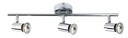 RIVERA balk 3xGU10 5W dimbare LED Chroom IP44
