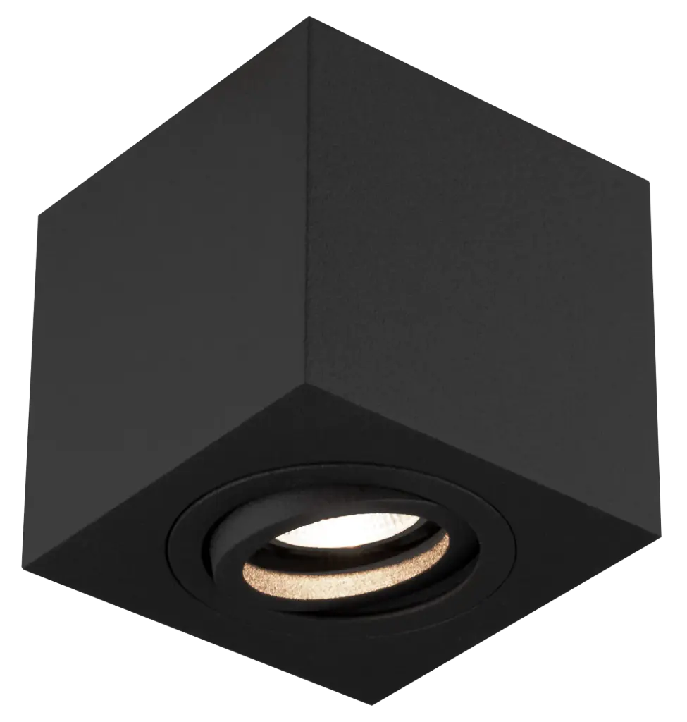 OLALA carré noir sablé GU10 max 50W not incl.