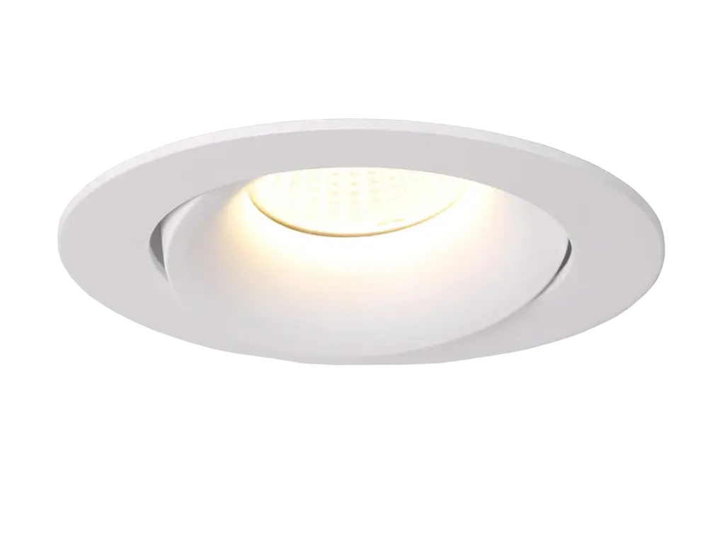 TETIZ 70mm cut-out size adj. 30° arc design white GU10