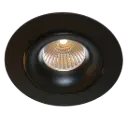 TETIZ 90mm cut-out size adj. 30° arc design black GU10