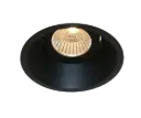 TETIZ inbouwspot deep design GU10 zwart 30° richtbaar 90mm